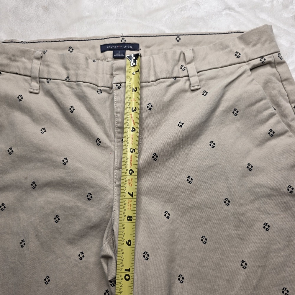 Tommy Hilfiger Chino Khaki Pants with Navy Design Women's Size 6 - Picture 5 of 13